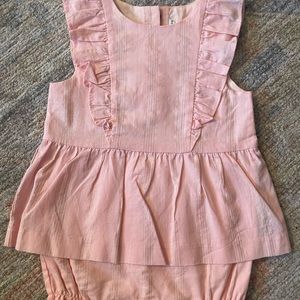 Janie & Jack Gold Threaded Onesie